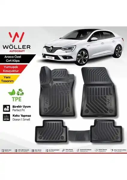 Wöller Renault Megane 4 Paspasları: Dayanıklı ve Estetik İç Temizlik Çözümü