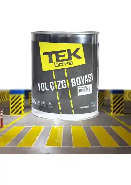 Yol Güvenliğini Artıran Tek Boya Yol Çizgi Asfalt Boyası 3 kg Sarı Detayları