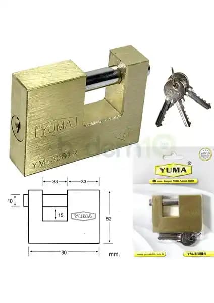 Yuma 3080 Kayar Milli Asma Kilit: Güvenlik ve Dayanıklılıkta Yeni Nesil Çözüm