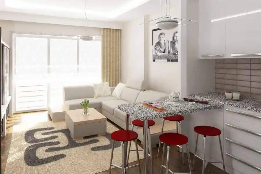 1+1 Ev Dekorasyonu İpuçları ve Trendler ile Küçük Alanları Geniş Gösteren Yöntemler