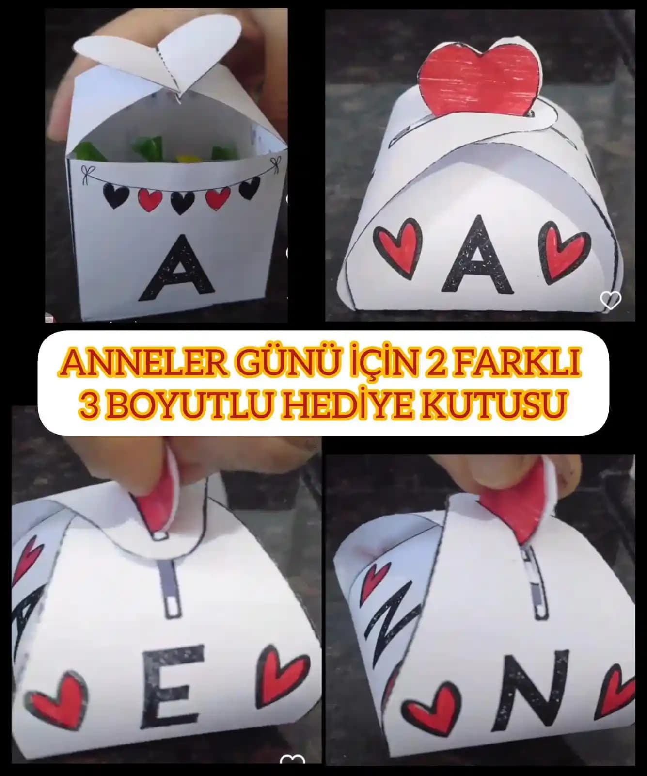 Anneler Günü İçin Dekoratif Hediye Kutuları ve Dekorasyon Fikirleri