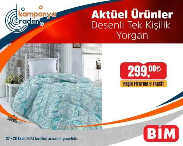 BİM Tek Kişilik Yorganlar ile Yatak Odası Dekorasyonunuzu Uygun Fiyatla Şık Hale Getirin