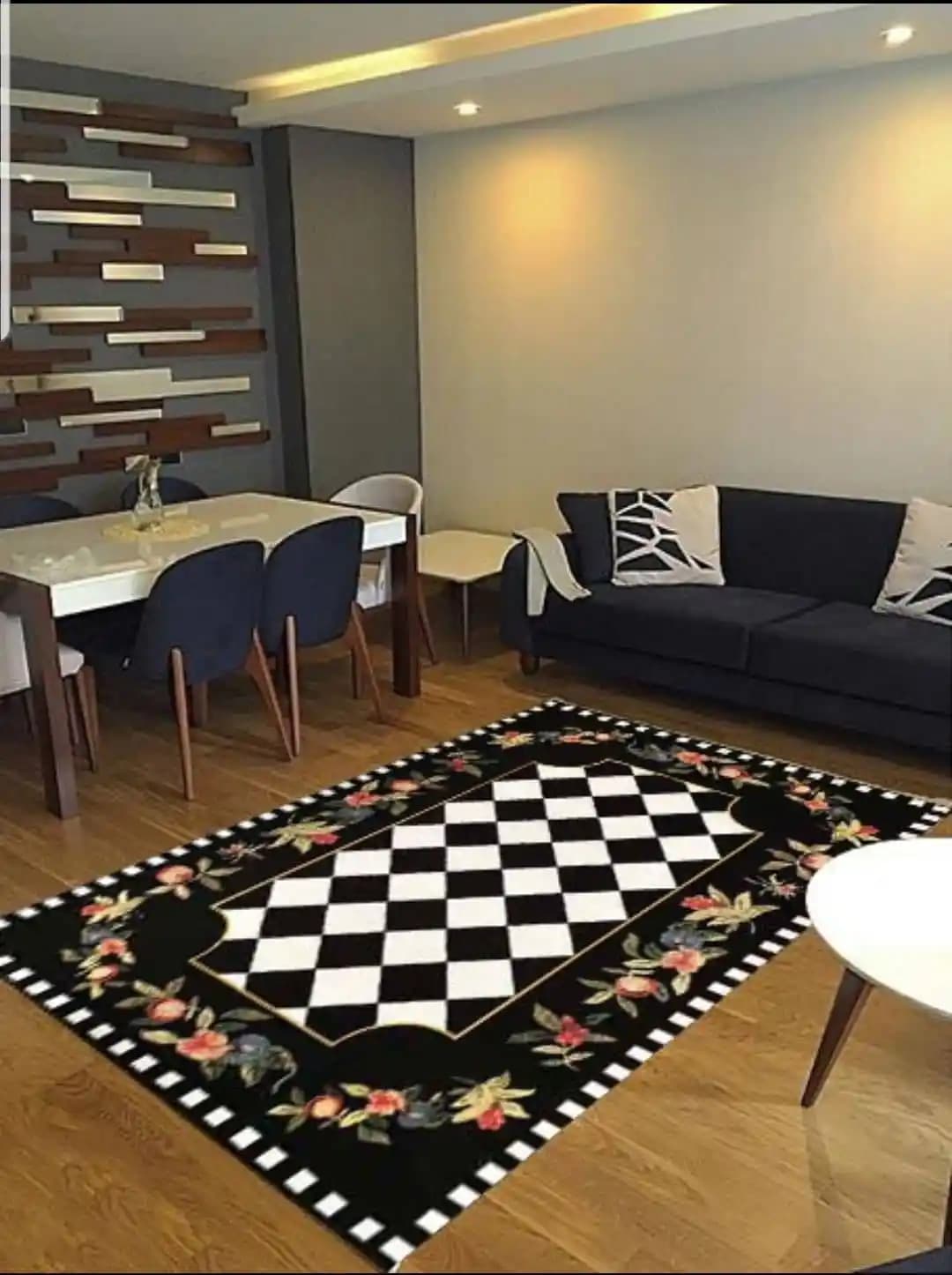 Damalı Halı Dekorasyonda Zarafet ve Şıklık Sağlayan Modern ve Klasik Seçenekler