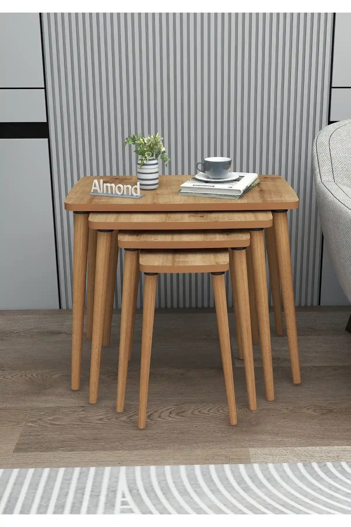 Dörtlü Sehpa Setleri ile Modern ve İşlevsel Dekorasyon Çözümleri