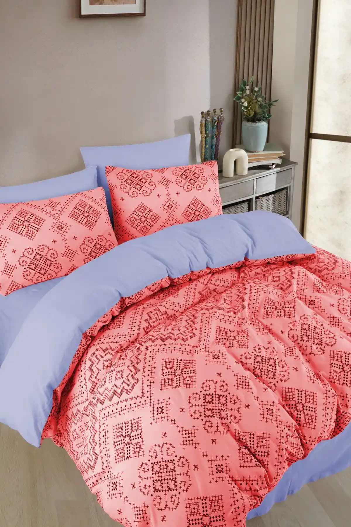 Etnik Nevresim Takımı ile Yatak Odası Dekorasyonunuza Kültürel Dokunuşlar Katın