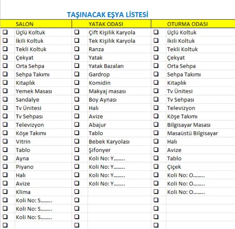Ev Eşyası Listesi: Fonksiyonel ve Estetik İçin En İyi Dekorasyon Rehberi