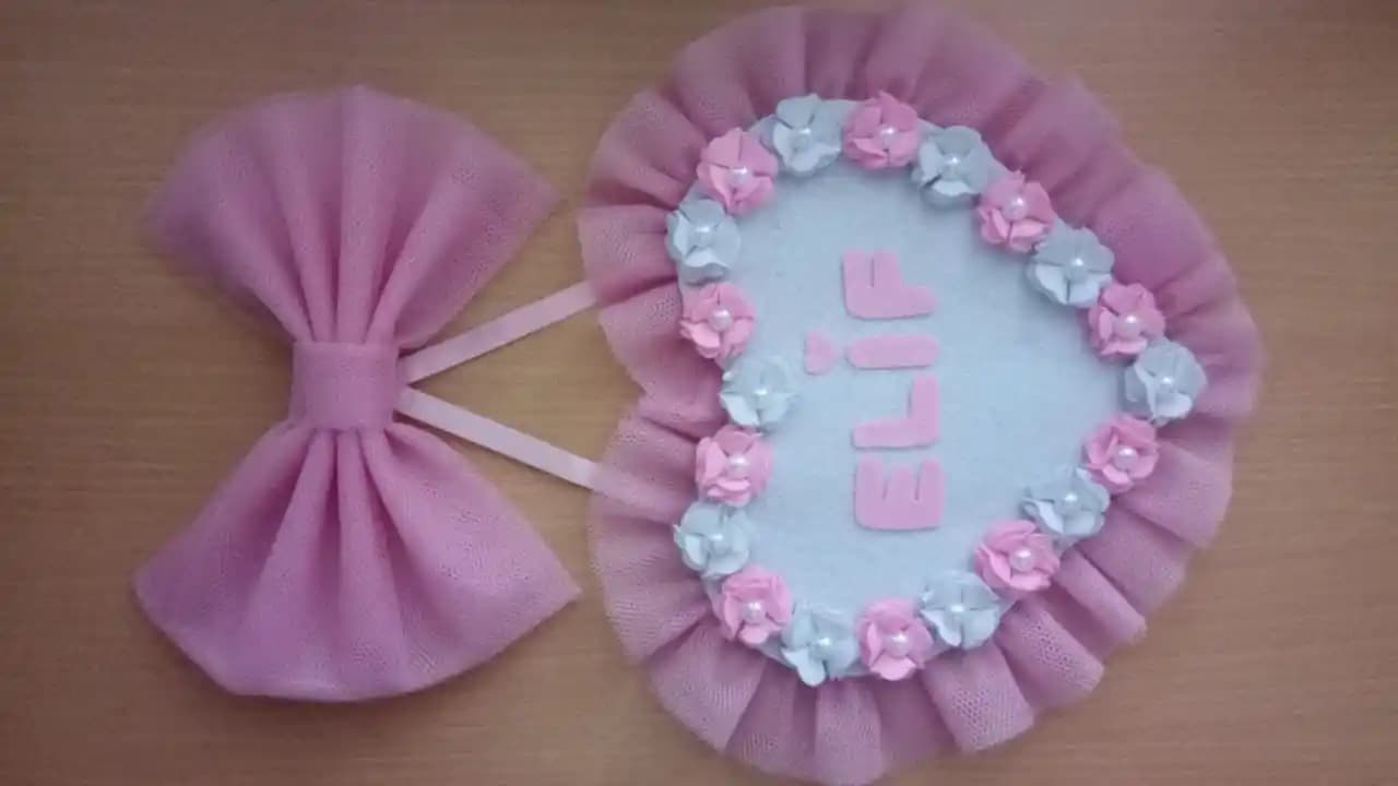 Evde Bebek Kapı Süsü Yapımıyla Dekorasyona Sevimli ve Kişisel Dokunuşlar Katın