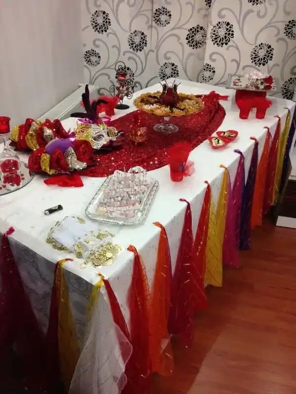 Evde Kına Gecesi Masa Dekorasyonu İçin İlham Verici Fikirler ve Temel Unsurlar