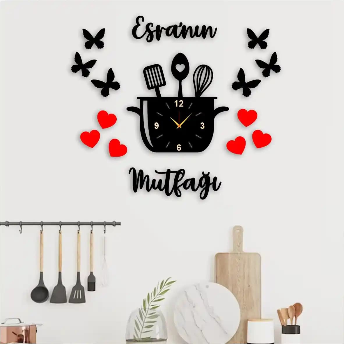 İsimli Mutfak Saatleri ile Dekorasyonunuza Şıklık Katın ve Fonksiyonelliği Artırın