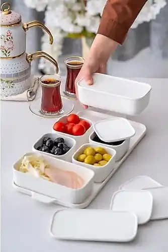 Kapaklı Porselen Kahvaltılık Setleriyle Mutfak Dekorasyonunda Şıklık ve Fonksiyonellik