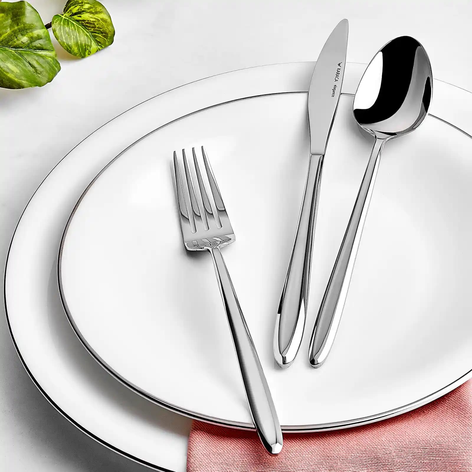 Karaca Flow Elegance 84 Parça 12 Kişilik Yemek Takımı Modern ve Şık Tasarımıyla Sofralarınıza Zarafet Katar