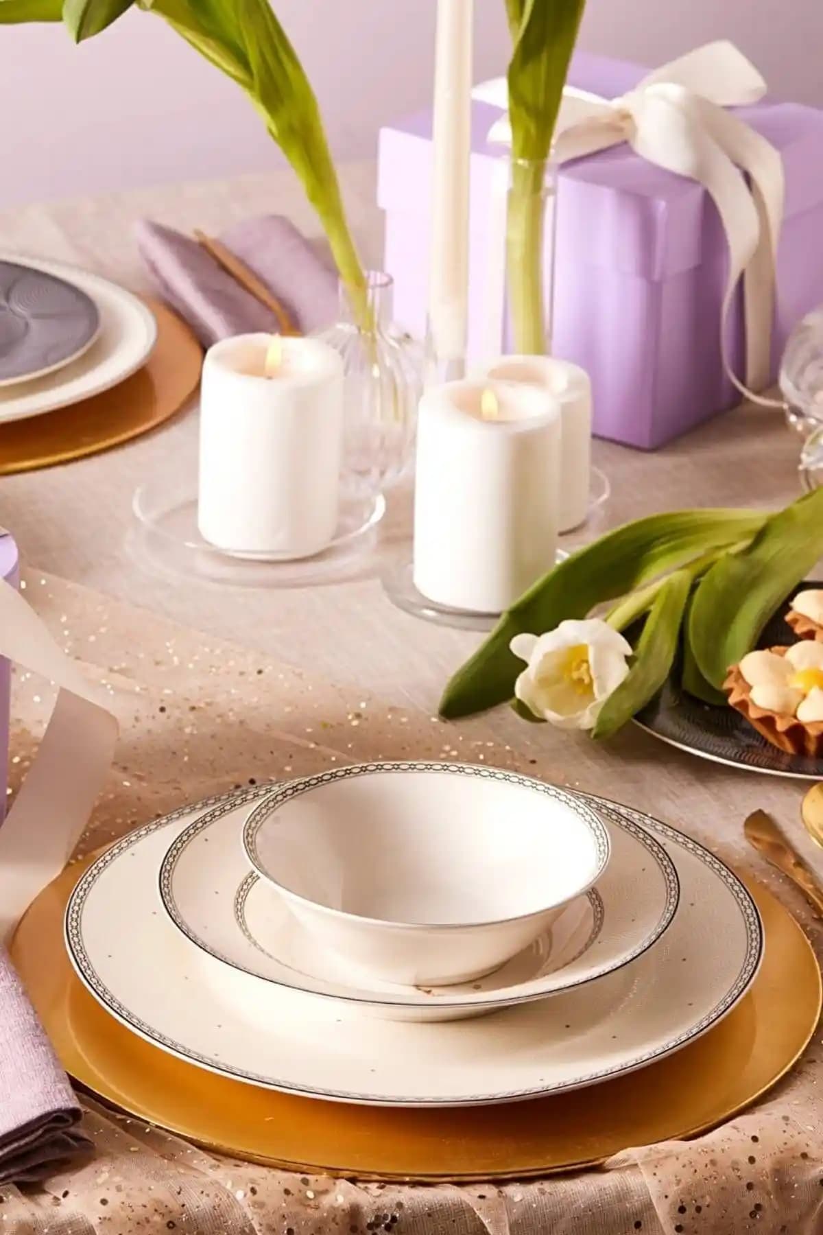 Karaca Hera 24 Parça 6 Kişilik Porselen Yemek Takımı ile Sofralarınıza Şıklık Katın