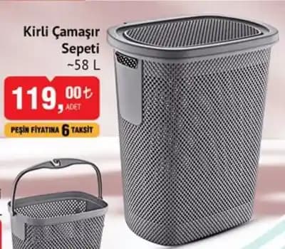 Modern ve Şık Kirli Sepetleri: BİM ve English Home ile Dekorasyonunuzu Geliştirin