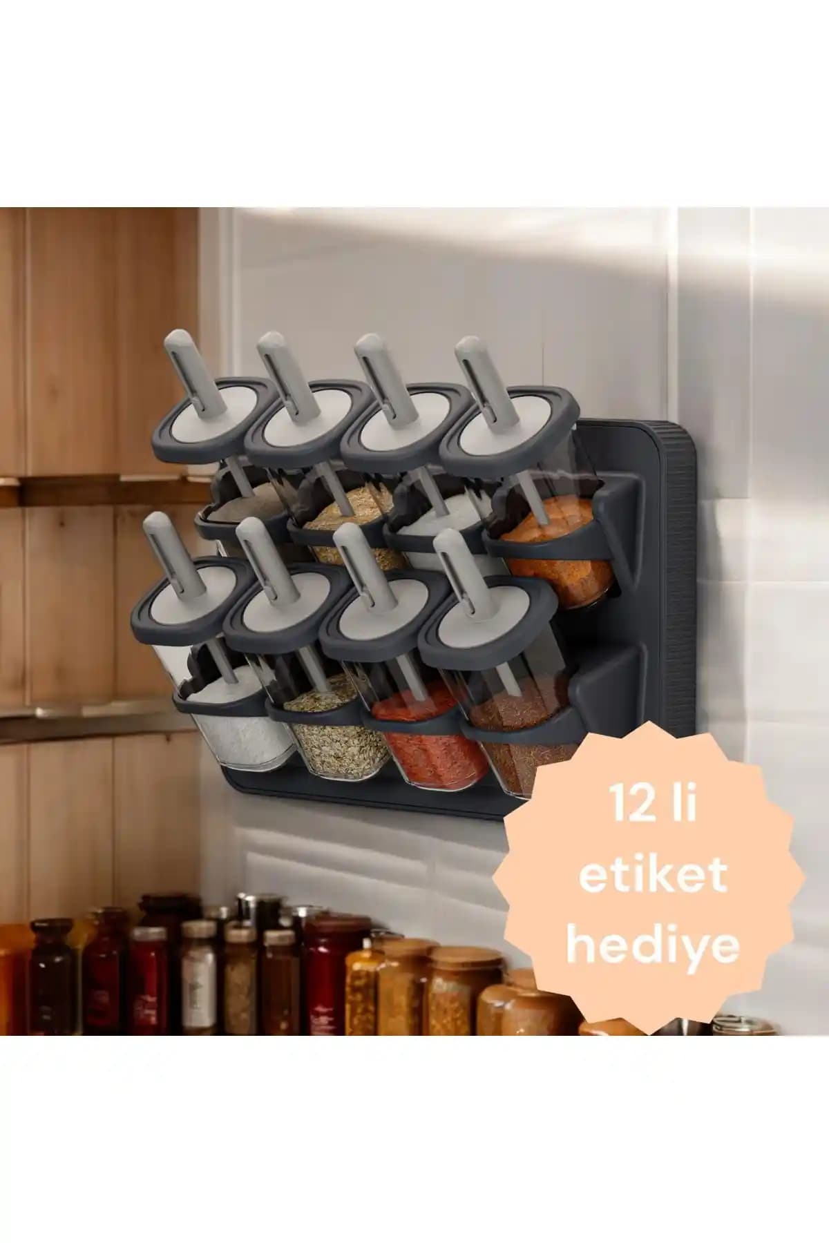 Mutfak Dekorasyonunda Şıklık ve Fonksiyonellik Sunan 8’li Baharatlık Setleri