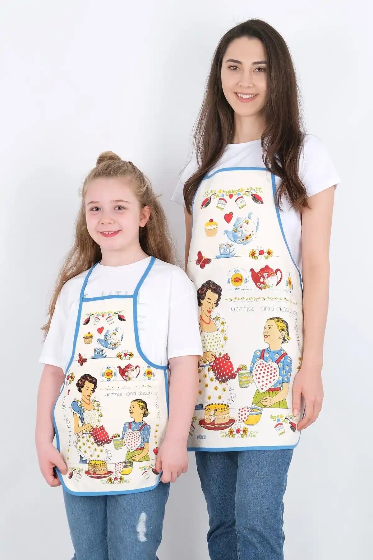 Mutfakta Şıklık ve Fonksiyonellik İçin Anne Kız Mutfak Önlükleri Seçenekleri ve Dekorasyon İpuçları