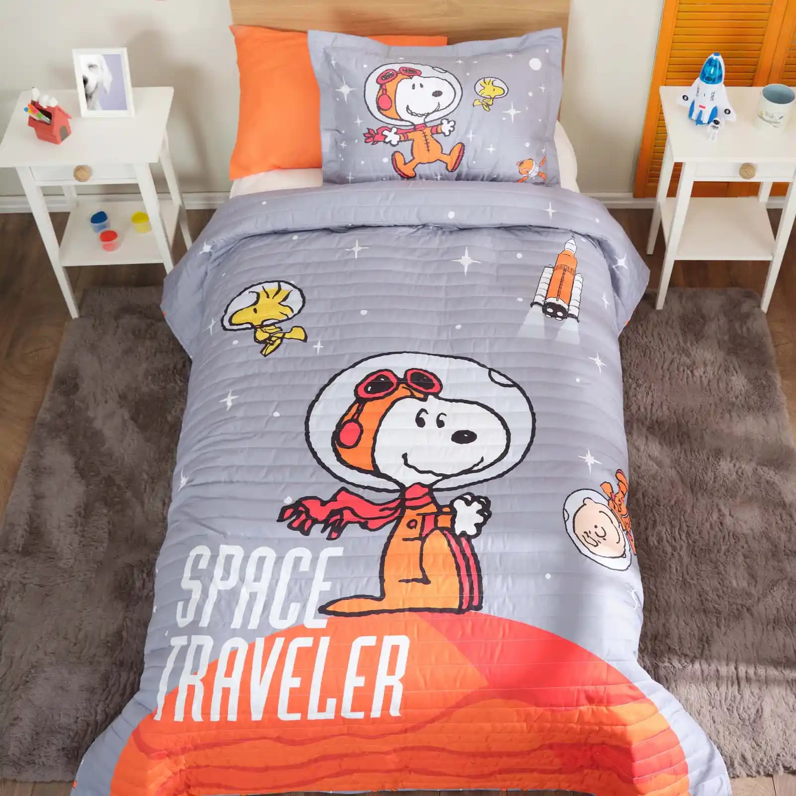 Peanuts Temalı Yatak Örtüleri ile Çocuk Odalarına Renkli ve Eğlenceli Dokunuşlar