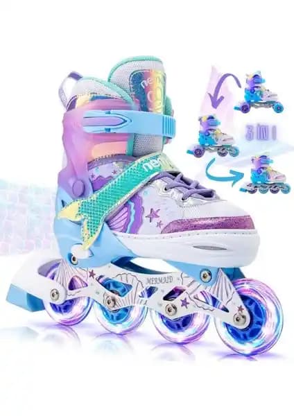 Sportaj Deniz Kızı ve Unicorn Işıklı Paten Karşılaştırması: En Uygun Çocuk Patenini Seçin