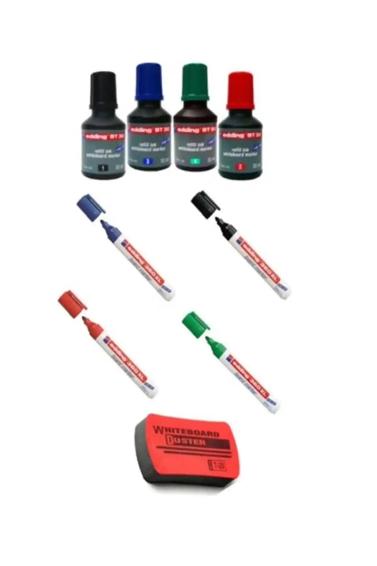 Edding Glance 360 XL Tahta Kalemi ve Mürekkep Seti: Okul ve Eğitim İçin Renkli Çözüm