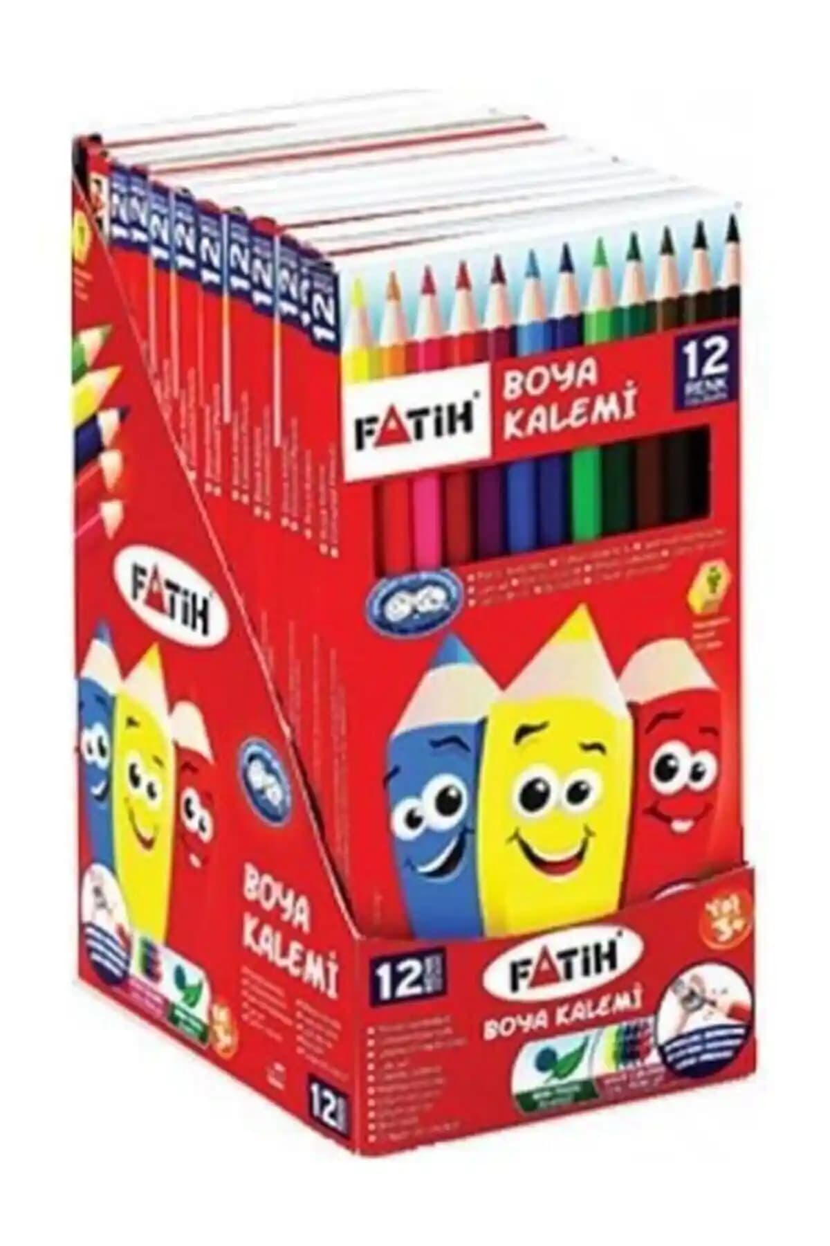 Fatih 33112 Çok Renkli Kuru Boya Kalemi Çocuklar ve Gençler İçin Uygun