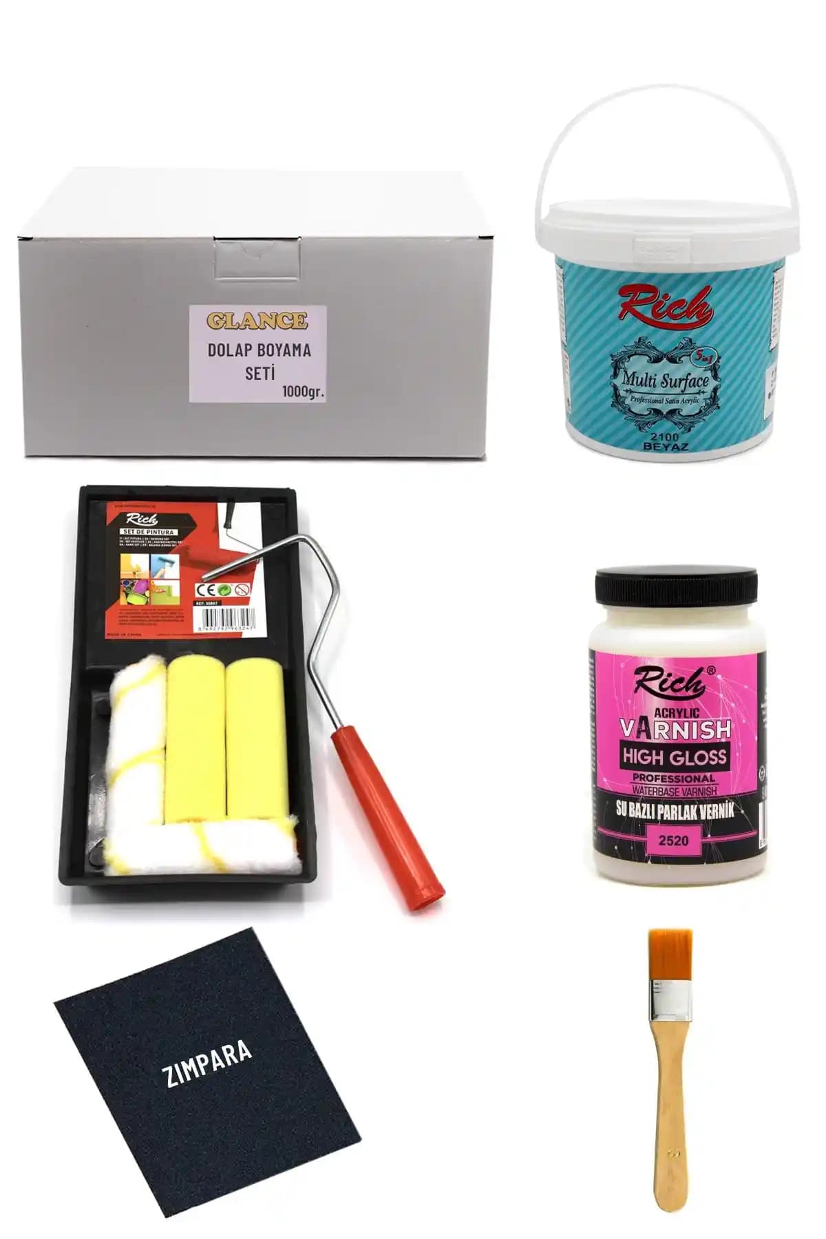 GLANCE Rich Çok Amaçlı Yüzey Boyası Seti ile Farklı Yüzeylerde Profesyonel Sonuçlar