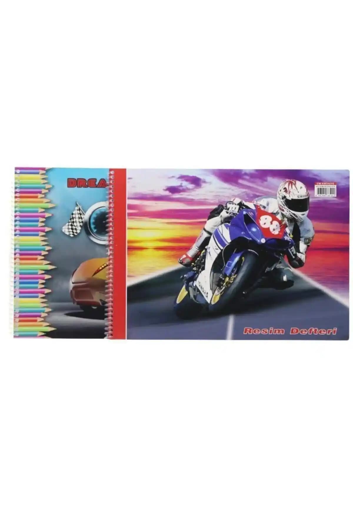 Güntem Sim Spiralli Resim Defteri: Geniş Alan ve Dayanıklı Tasarım ile Yaratıcı Çalışmalar