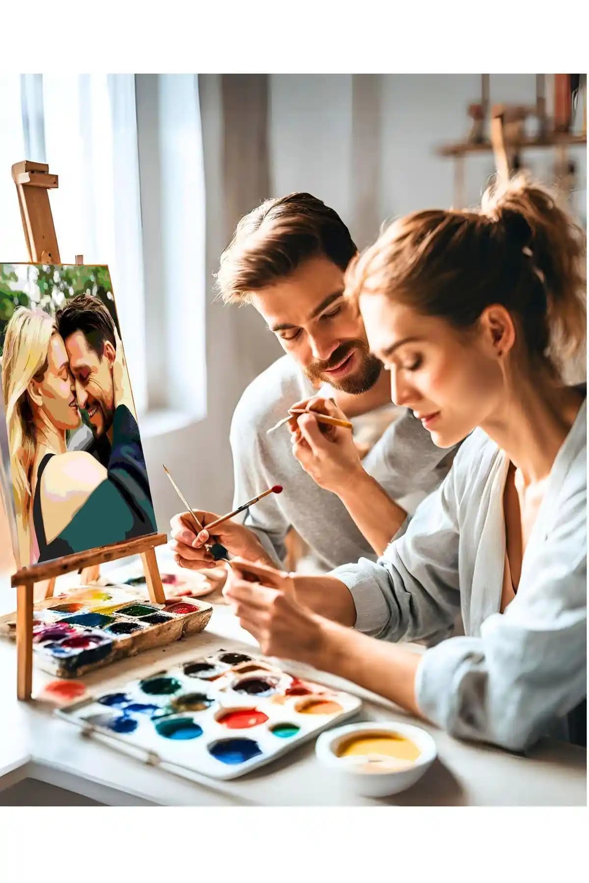 Kişiye Özel Tuval Sayılarla Boyama Seti Sanat ve Hobi Tutkunları İçin Uygun Bir Seçenek