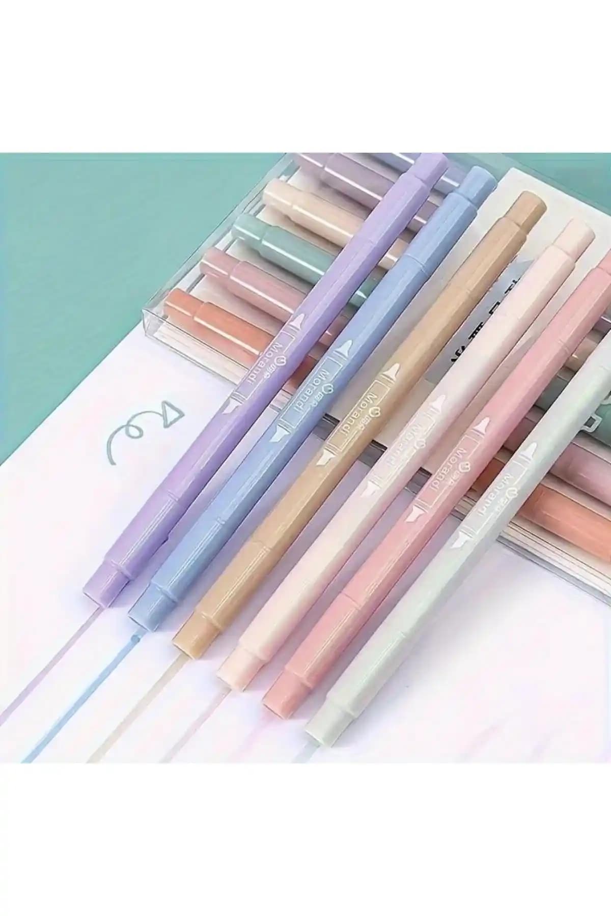 NaSaDAN Ultra Soft 6'lı Pastel Fosforlu Kalem Seti: Renkli ve Zarif Çizim Malzemeleri