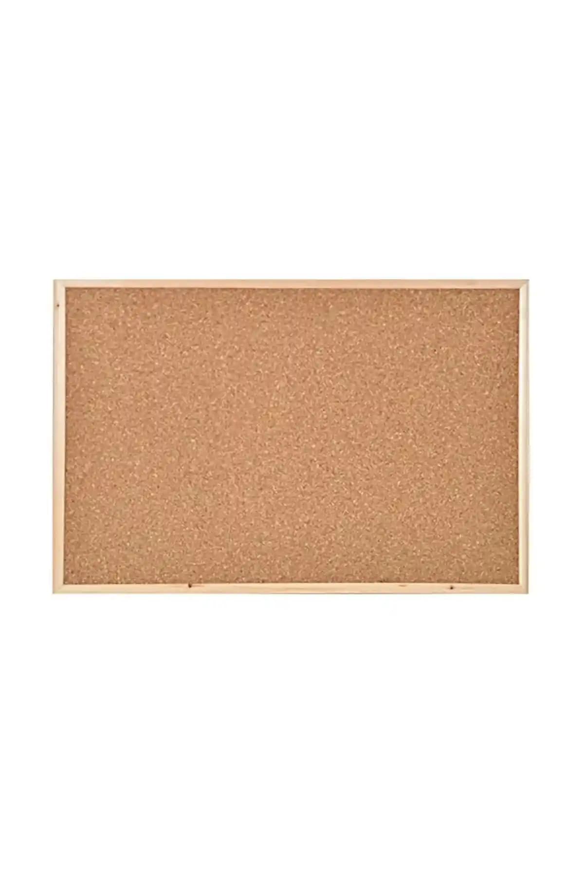Panda 45x60 Ahşap Çerçeveli Mantar Pano Ofis ve Sınıf Kullanımı İçin Uygun
