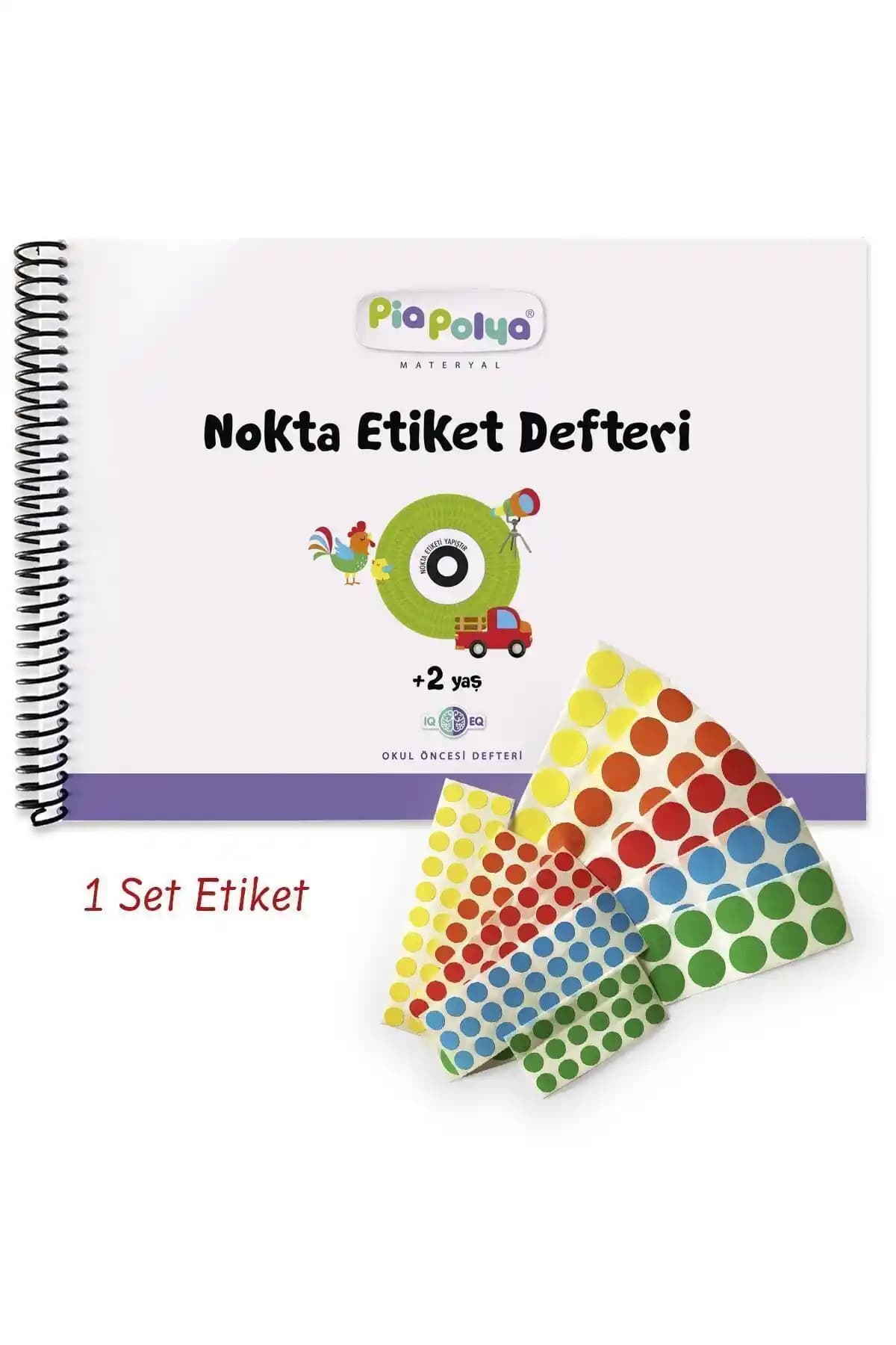 Piapolya Nokta Etiket Defteri ve Etiketleri ile Okul Öncesi Öğrenme Destekleyici Araç