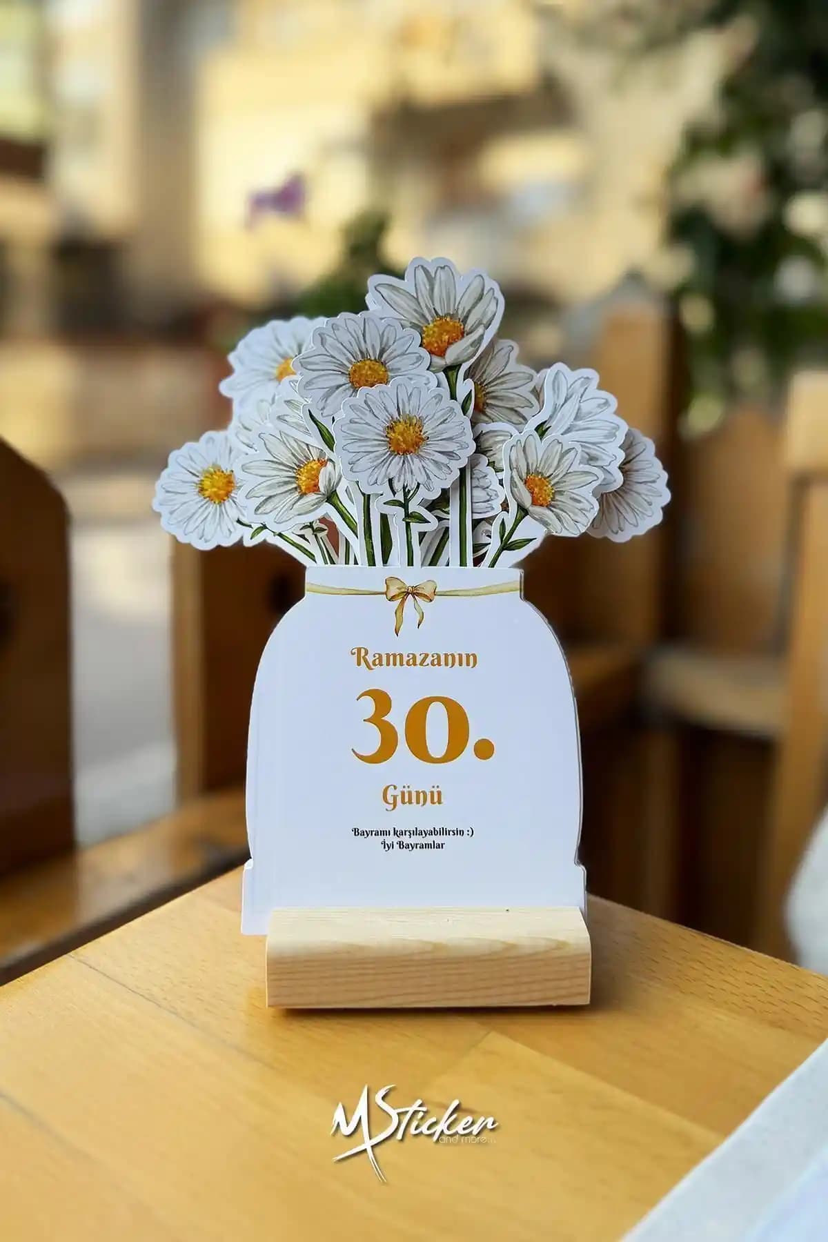 Ramazan Papatyalı Takvimi: Maneviyat ve Estetiği Bir Arada Sunan Şık Dekoratif Ürün