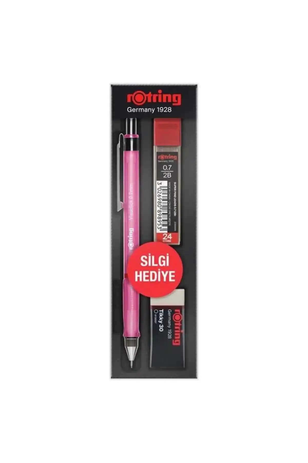 Rotring Okul Seti Visuclick Versatil Pembe Kalem, Estetik ve İşlevsellik Sunan Hafif Tasarım