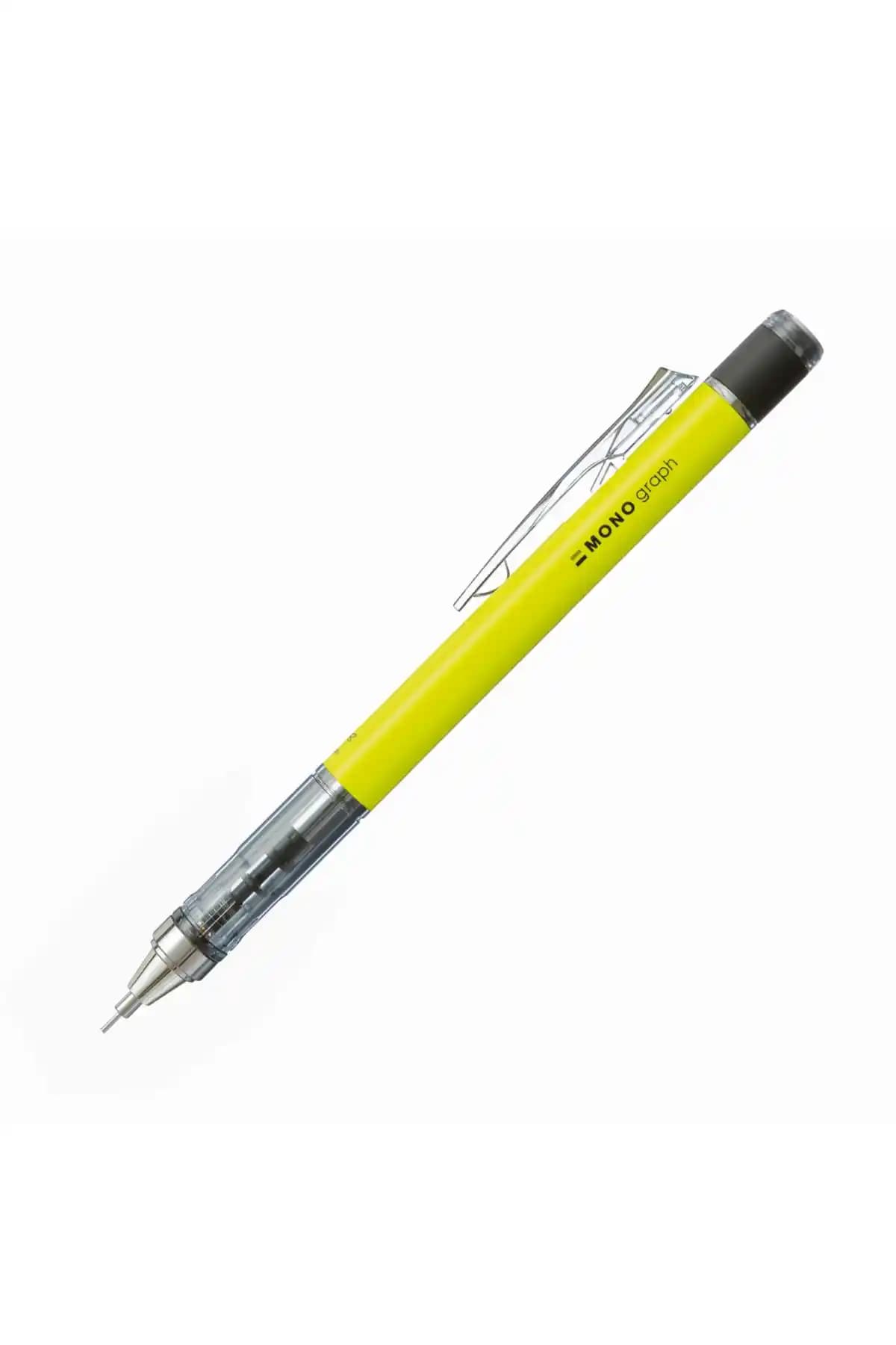 Tombow Mono Graph 0.5 mm Neon Sarı Kalem: Renkli ve Ergonomik Çizim Aracı