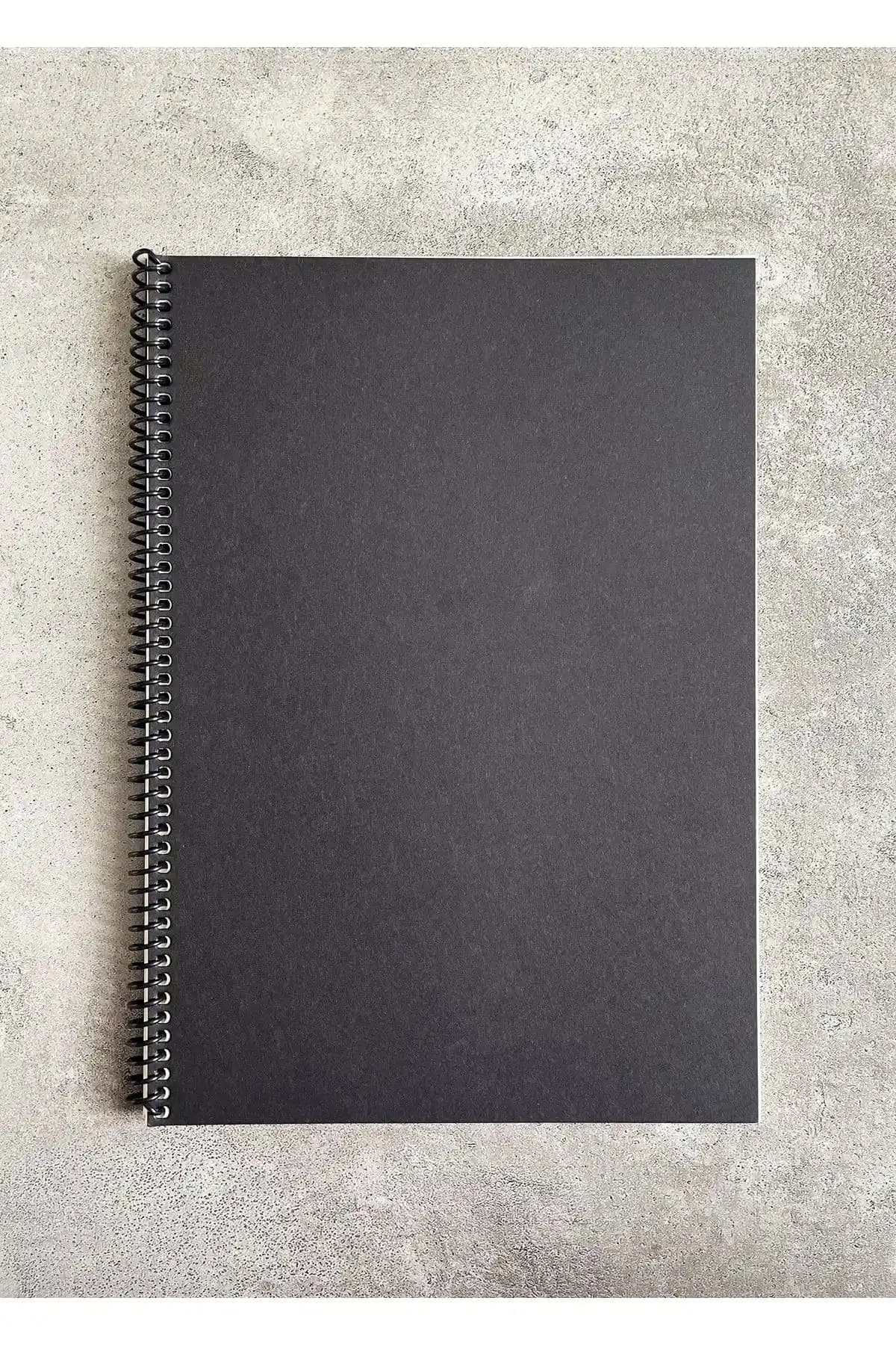 Yüksek Kaliteli Spiralli A4 Çizgisiz Defter - Dayanıklı Kapak ve Geniş Kapasite