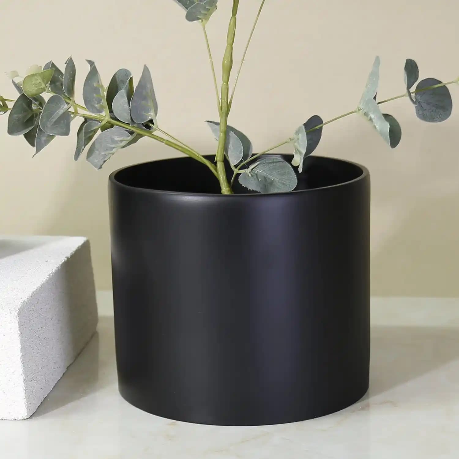 Büyük Siyah Saksılar ile Modern Dekorasyonun En Güçlü Unsuru Olun