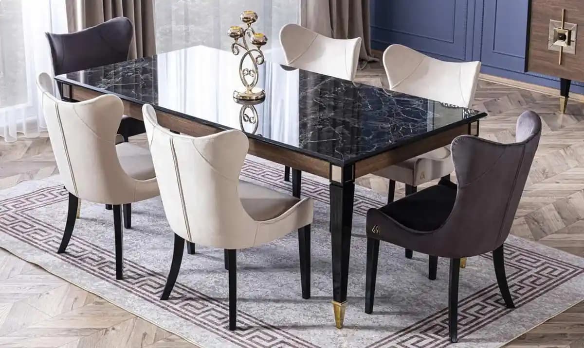 Mermer Yemek Odası Takımlarıyla Şık ve Dayanıklı Dekorasyon Çözümleri