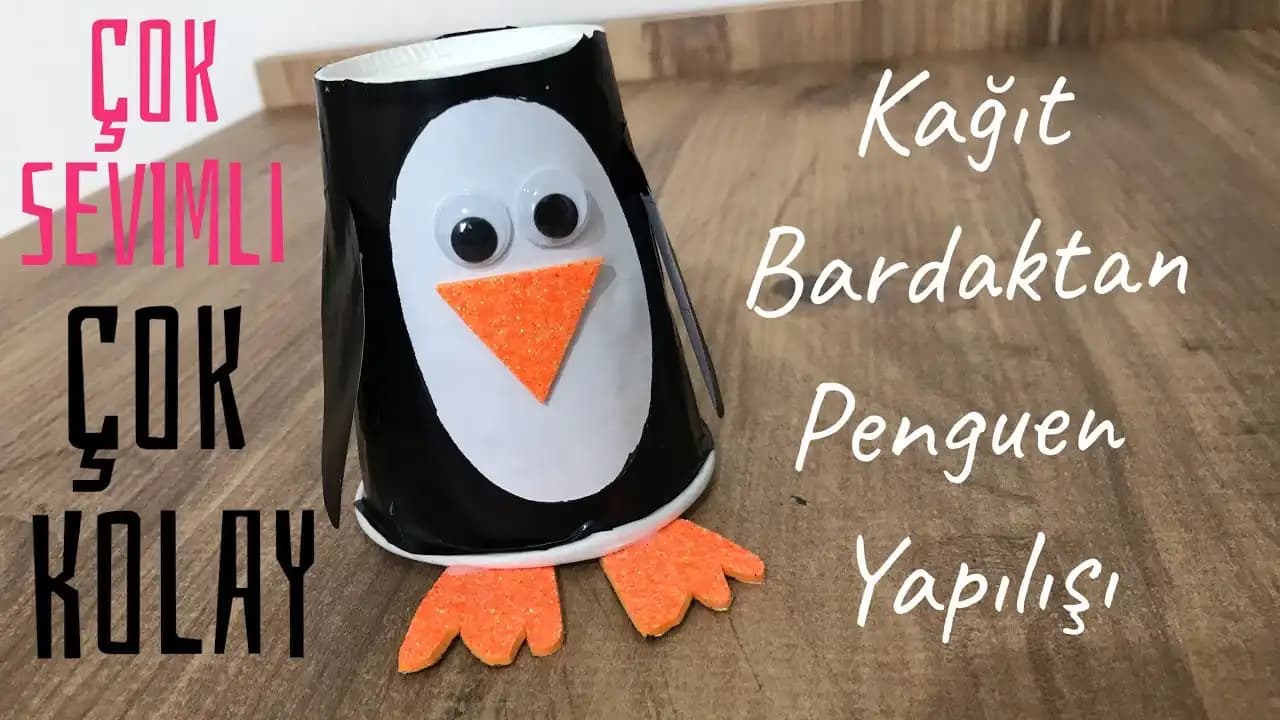 Penguen Temalı Bardaklar ile Dekorasyonda Renk ve Eğlence Yaratın