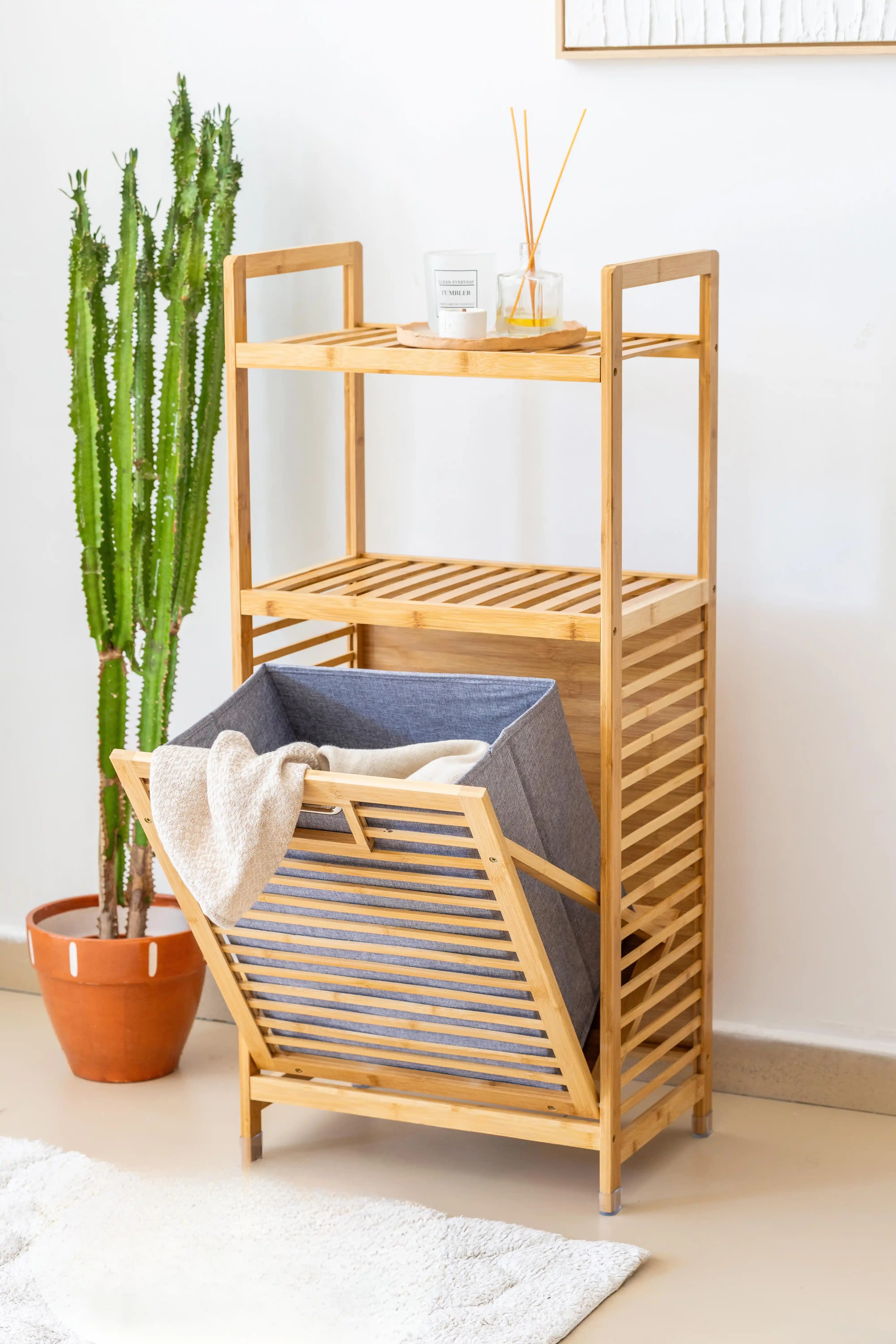 Raflı Çamaşır Sepetleri ile Modern ve Şık Ev Dekorasyonu Çözümleri