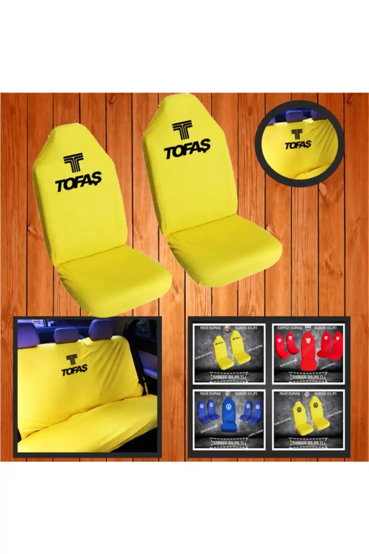 Sarı servis kılıfı ile aracınızı yenileyin ve iç tasarımınıza canlılık katın