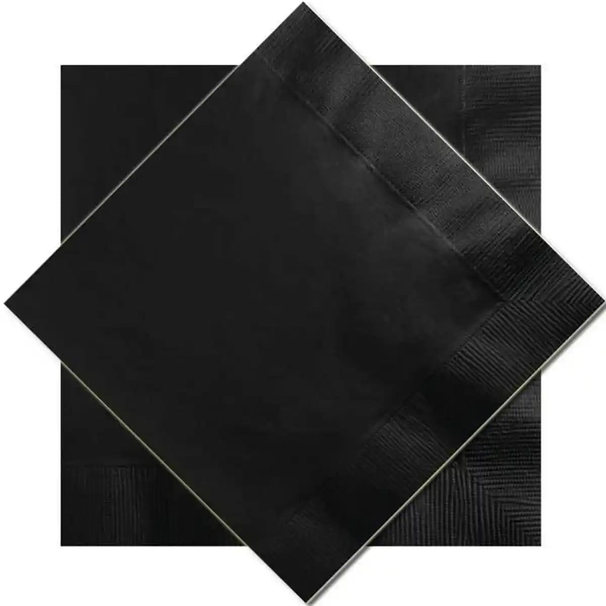 Siyah Peçete Dekorasyonda Zarafet ve Şıklığın Modern Temsilcisi