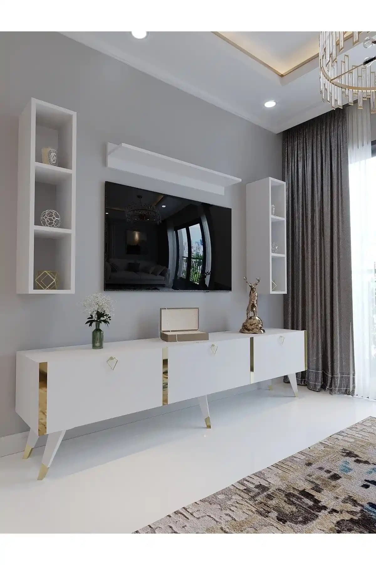 Televizyon Ünitesi Dekorasyonunda Modern ve Şık Çözümlerle Oturma Alanlarınızı Yenileyin