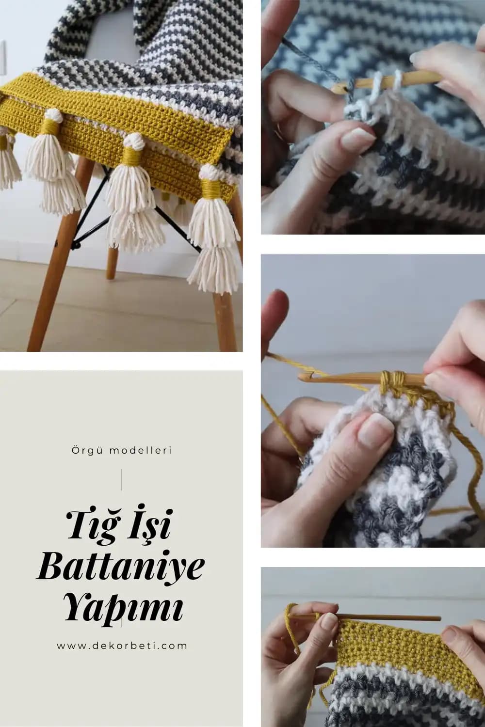 Tığ İşi Koltuk Şalı Modelleriyle Oturma Alanlarınızı Yenileyin