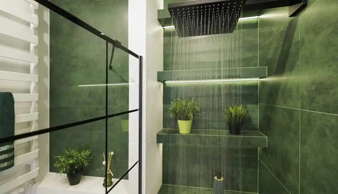 Yeşil Banyo Dekorasyonu ile Doğadan İlham Alan Huzurlu Mekanlar Yaratın