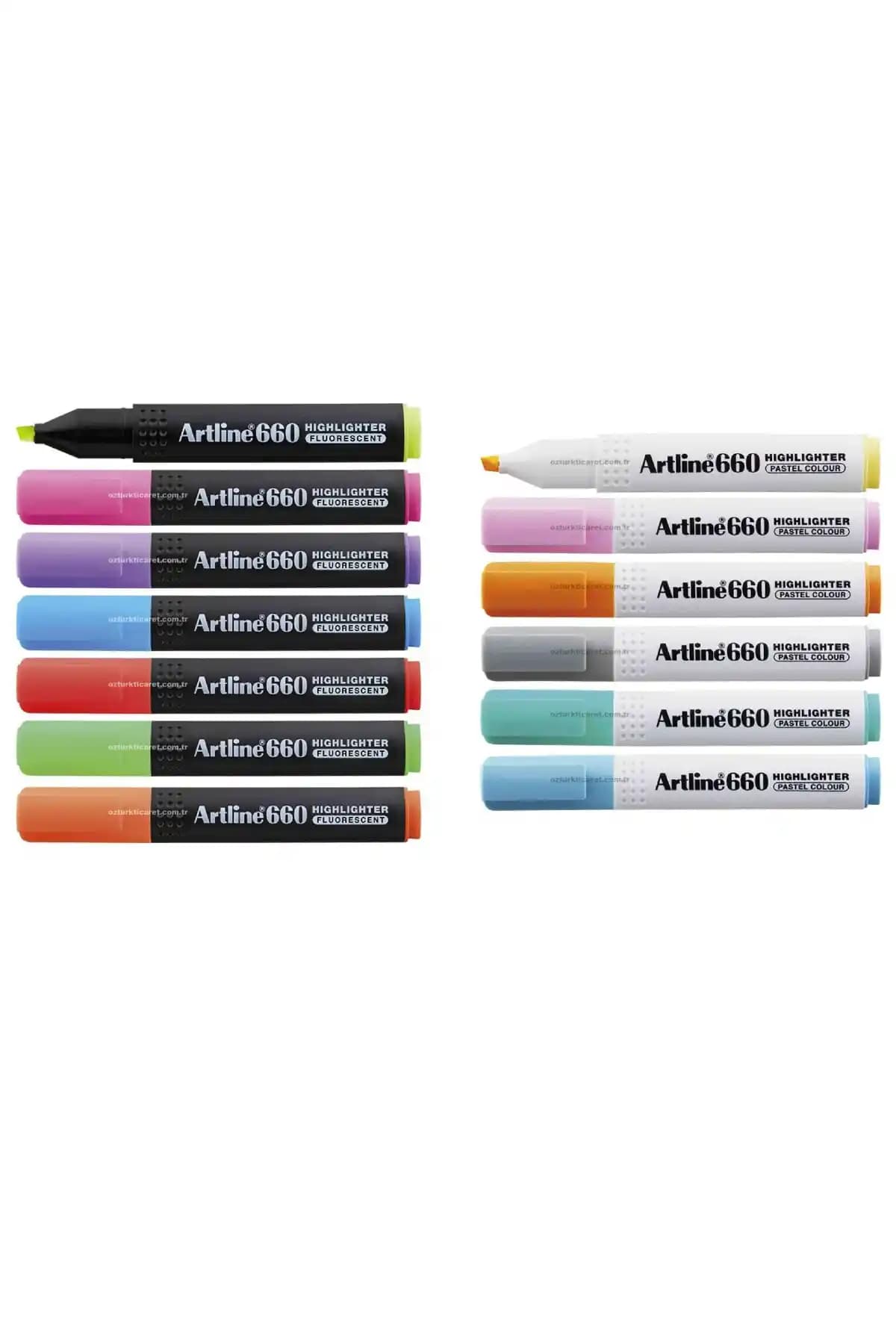 660 Neon ve Pastel Seri Fosforlu Kalem Seti ile Yaratıcı Projelerinizi Canlandırın