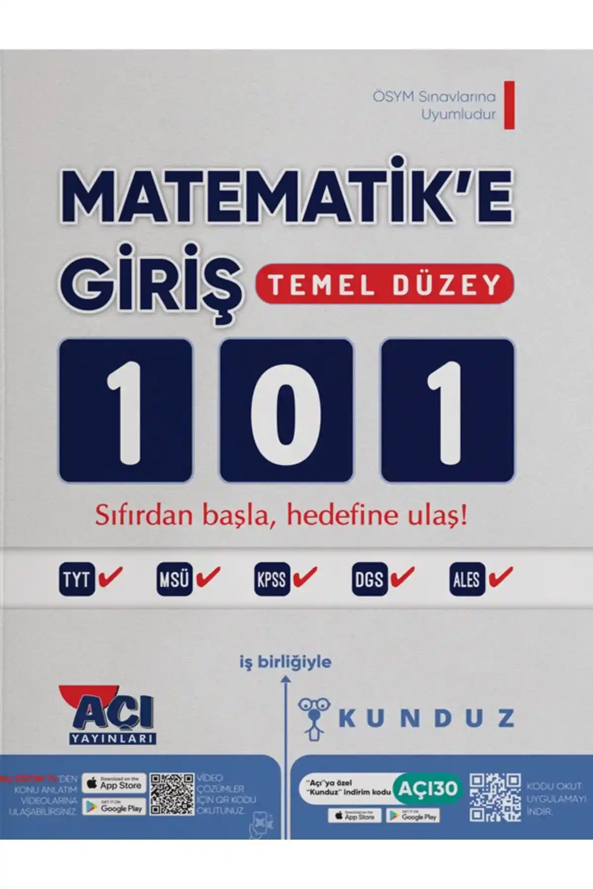 Açı Kunduz Matematik'e Giriş 101 ÖSYM Soru Bankası İncelemesi ve Öğrenci Yorumları