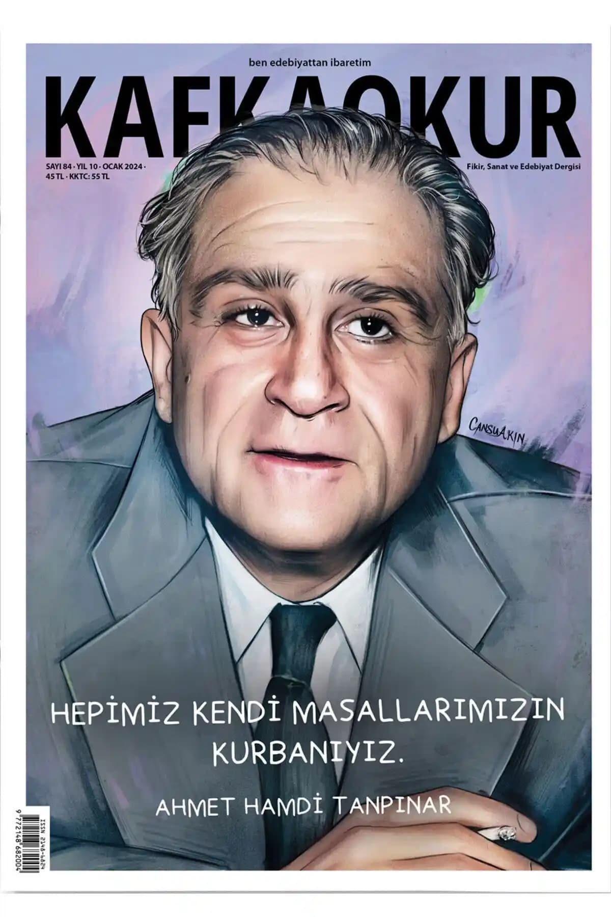 Ahmet Hamdi Tanpınar'ın Eserlerini İçeren Özel Edebiyat Dergisi Ocak 2024