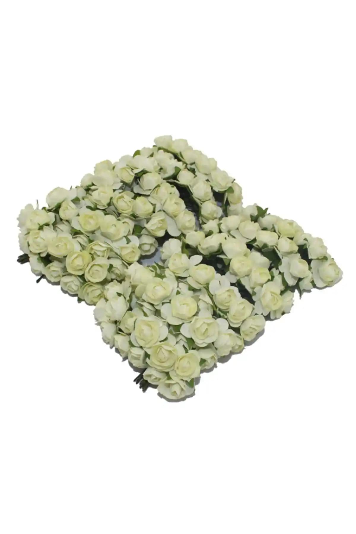 Aker Hediyelik Krem Kağıt Gül: Dekorasyon ve Hobi İçin Zarif ve Çok Yönlü Yapay Çiçekler