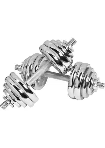 Alpin Db-30 Krom Kaplama Metal Dambıl Seti Güç ve Esneklik İçin Uygun Ağırlık Çözümü