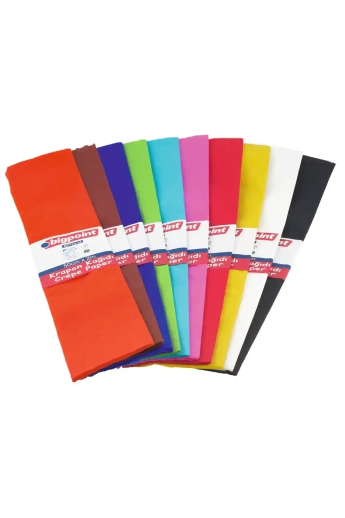 Bigpoint Krapon Kağıdı Karışık 10 Renk: Güvenli ve Renkli El İşi Malzemeleri