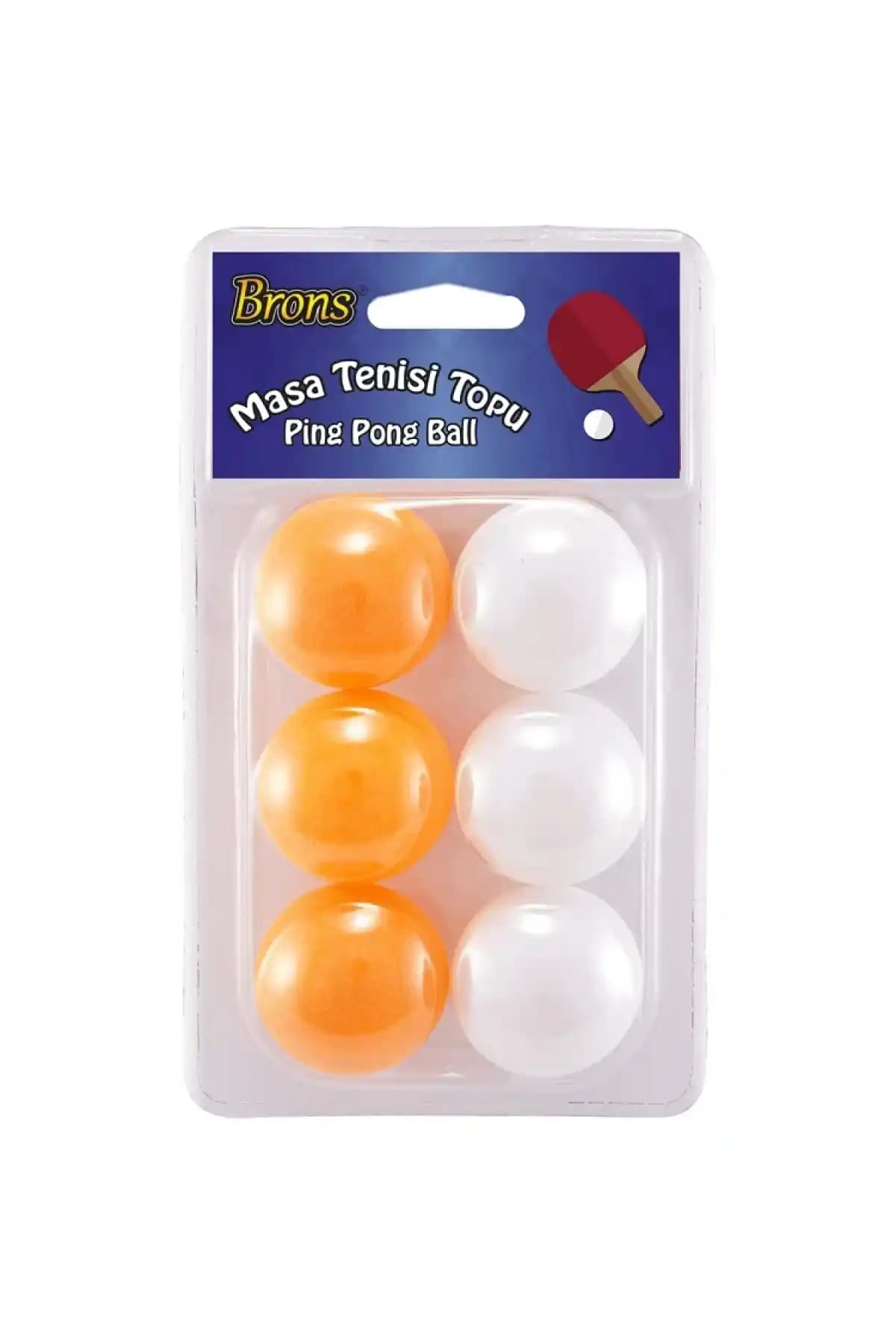 Brons Br-150 Pinpon Topu 6'lı Set Spor ve Eğlence İçin Uygun Kaliteli Ürün