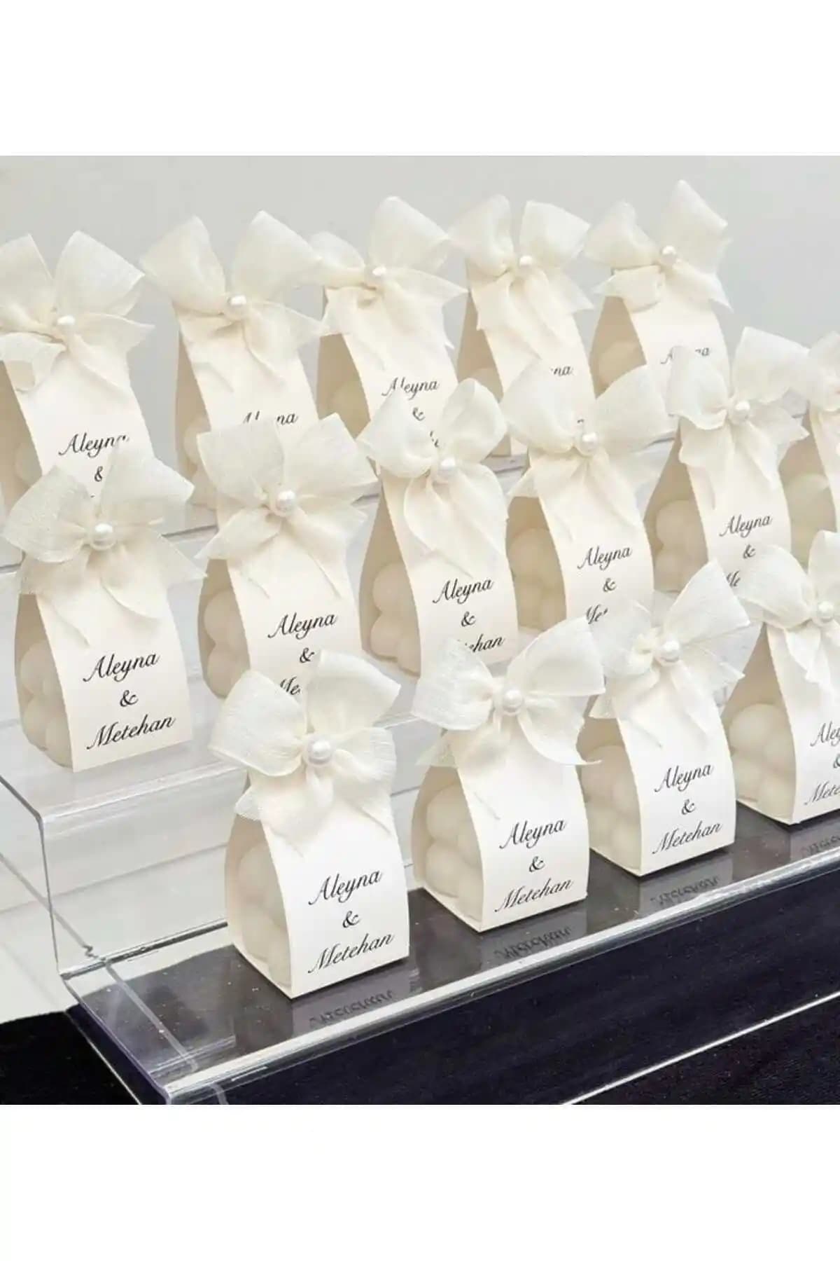 ByDeryaEvent Nişan ve Düğün Hediyelik Mum Seti Türkiye Menşei Şık ve Kullanışlı Tasarım